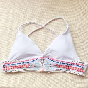 NEW LoviSwim Cross Back Aztec Bikini Top